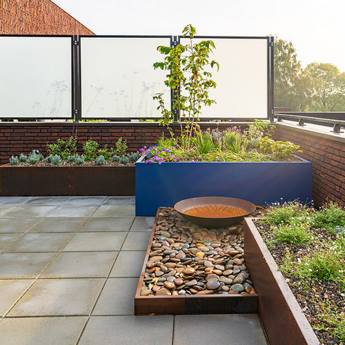 Kantstål rak - Corten - 2300.00 x 2.00 x 150.00
