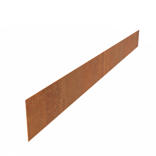 Kantstål rak - Corten - 2300.00 x 2.00 x 200.00
