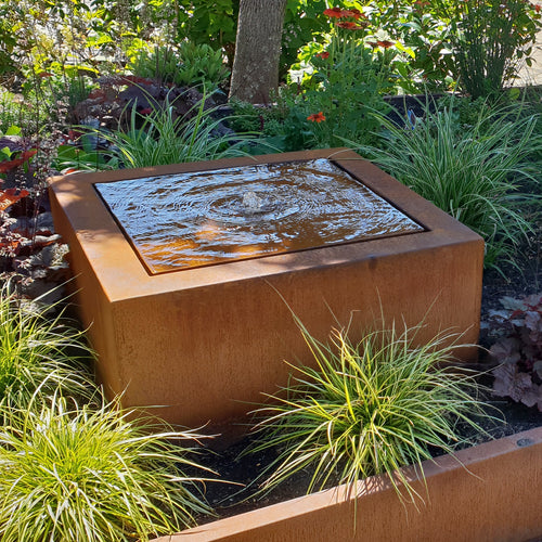 Vattenbord - Corten - 600.00 x 600.00 x 400.00