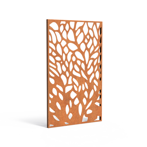 Skärmvägg abstract - Corten - 1100.00 x 50.00 x 1800.00