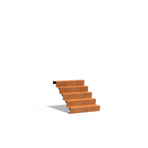 Trappa - Corten - 1000.00 x 1200.00 x 850.00