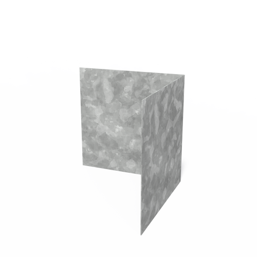 Kantstål hörna - Galvaniserat stål - 300.00 x 300.00 x 290.00