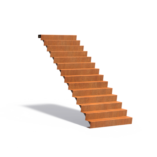 Trappa - Corten - 1250.00 x 3360.00 x 2380.00