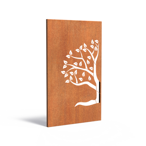 Skärmvägg abstract - Corten - 1100.00 x 50.00 x 1800.00