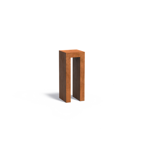 U - Piedestal - Corten - 500.00 x 500.00 x 800.00