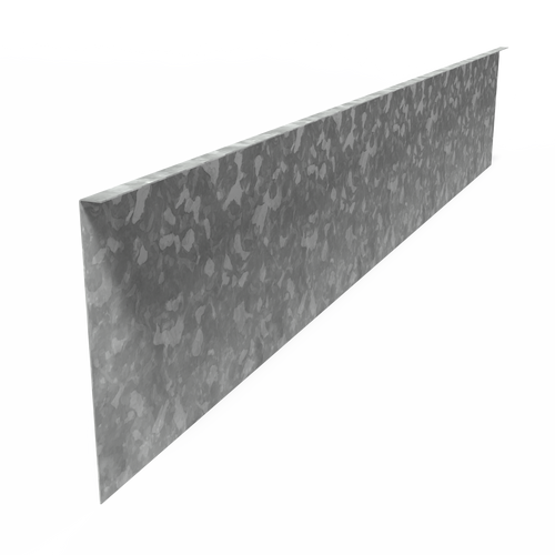 Kantstål rak - Galvaniserat stål - 2300.00 x 2.00 x 390.00