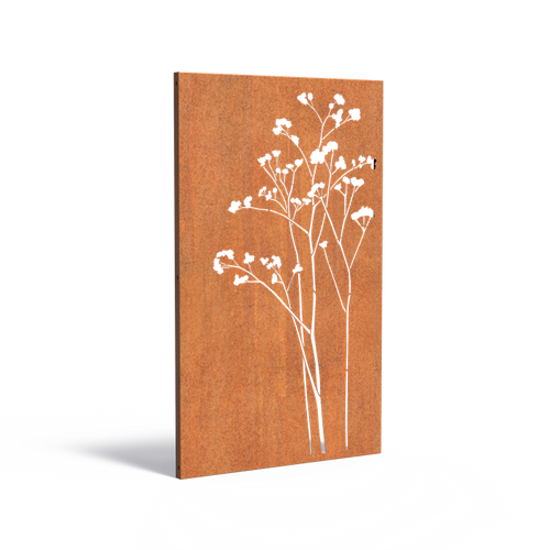 Skärmvägg natur - Corten - 1100.00 x 50.00 x 1800.00