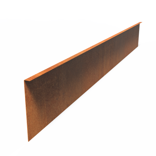 Kantstål rak - Corten - 2300.00 x 2.00 x 290.00