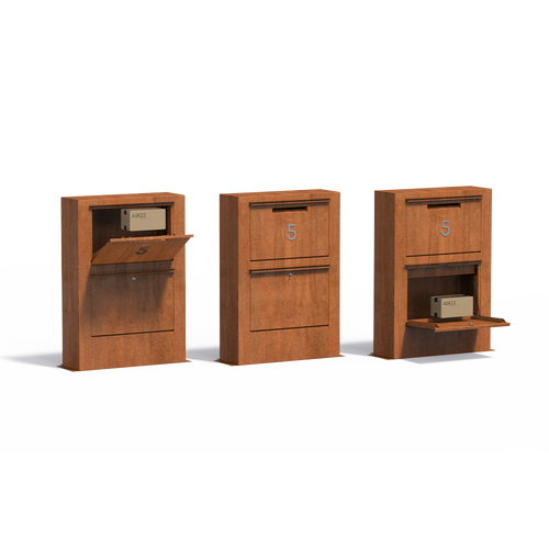 Paca - Corten - 870.00 x 300.00 x 1250.00