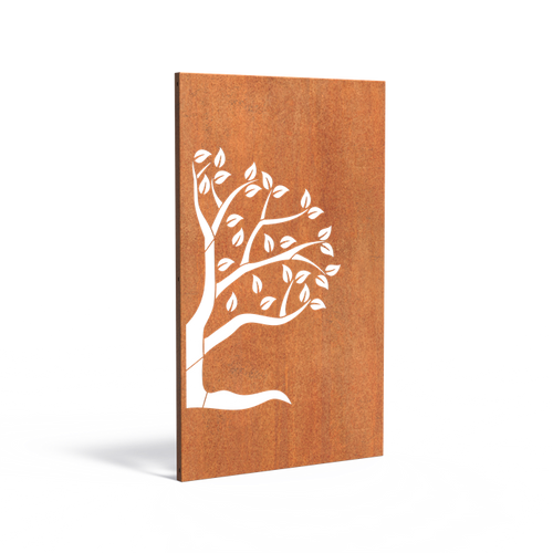 Skärmvägg abstract - Corten - 1100.00 x 50.00 x 1800.00