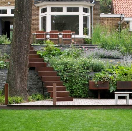 Trappa Corten Bredd 1250mm - Flera Storlekar
