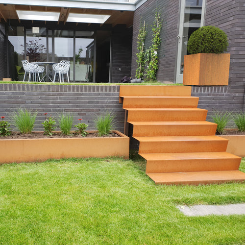 Trappa Corten Bredd 1250mm - Flera Storlekar
