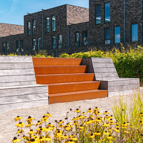 Trappa Corten Bredd 1250mm - Flera Storlekar