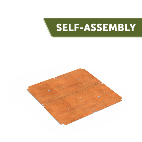 Carrez bottenplatta - Corten - 1200.00 x 1200.00 x 2.00