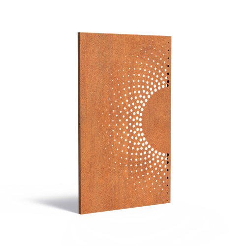 Skärmvägg abstract - Corten - 1100.00 x 50.00 x 1800.00