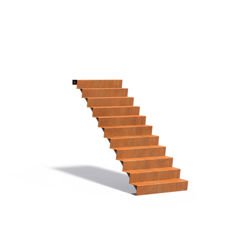 Trappa - Corten - 1000.00 x 2640.00 x 1870.00