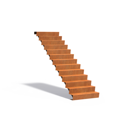 Trappa - Corten - 1000.00 x 3120.00 x 2210.00