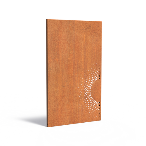 Skärmvägg abstract - Corten - 1100.00 x 50.00 x 1800.00