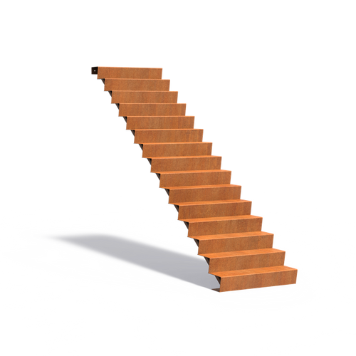 Trappa - Corten - 1000.00 x 3600.00 x 2550.00