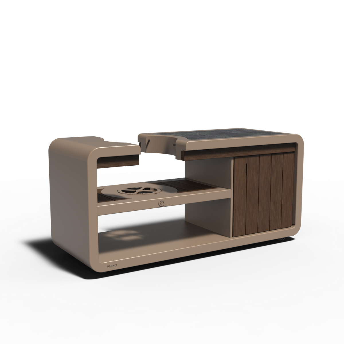 Kamadostation - Aluminium - 2000.00 x 752.00 x 928.00