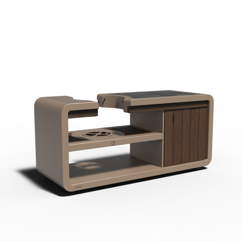 Kamadostation - Aluminium - 2000.00 x 752.00 x 928.00