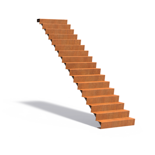 Trappa - Corten - 1000.00 x 4080.00 x 2890.00