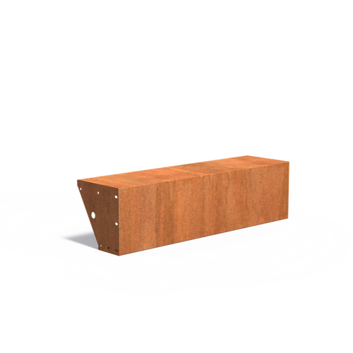 Stödmur bred topp - Corten - 1500.00 x 400.00 x 400.00