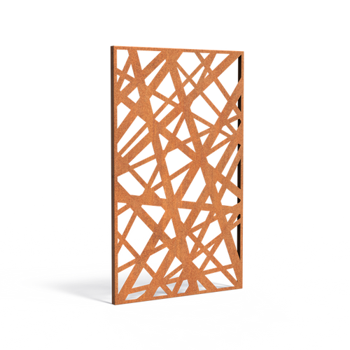 Skärmvägg abstract - Corten - 1100.00 x 50.00 x 1800.00