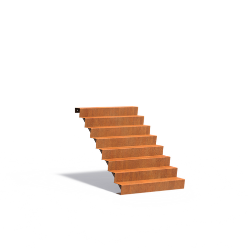 Trappa - Corten - 1250.00 x 1920.00 x 1360.00