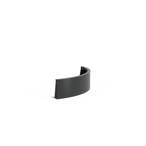 Stödmur smal topp - Ytterkurva - Corten - 1000.00 x 1000.00 x 300.00