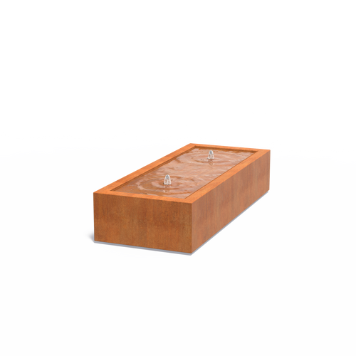 Vattenbord - Corten - 2000.00 x 800.00 x 400.00