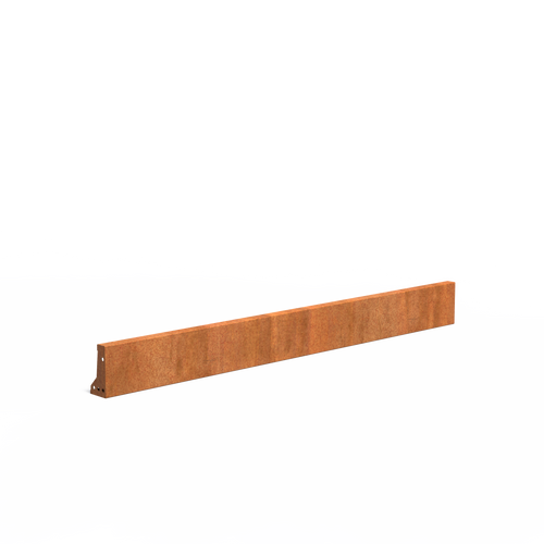 Stödmur smal topp - Corten - 2000.00 x 100.00 x 200.00