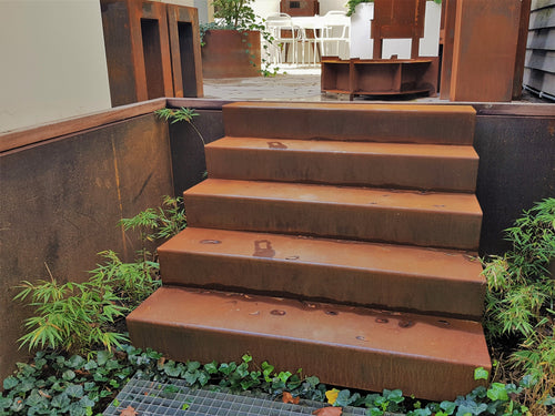 Trappa - Corten - 1000.00 x 480.00 x 340.00