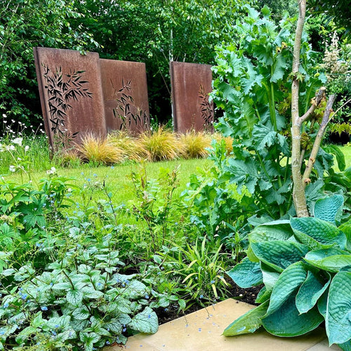 Skärmvägg natur - Corten - 1100.00 x 50.00 x 1800.00