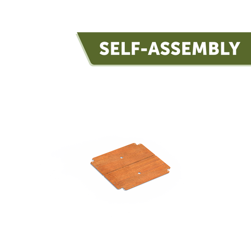 Carrez bottenplatta - Corten - 600.00 x 600.00 x 2.00