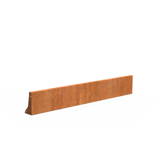Stödmur smal topp - Corten - 2000.00 x 150.00 x 300.00