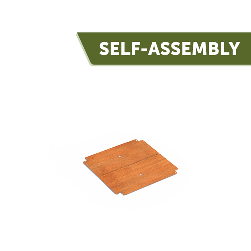 Carrez bottenplatta - Corten - 700.00 x 700.00 x 2.00