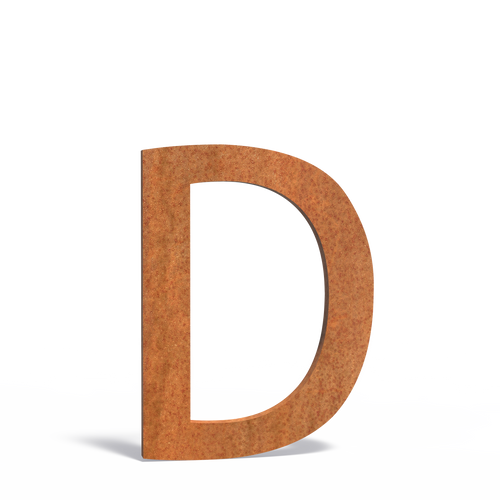 Bokstav - Corten - 70.00 x 5.00 x 90.00