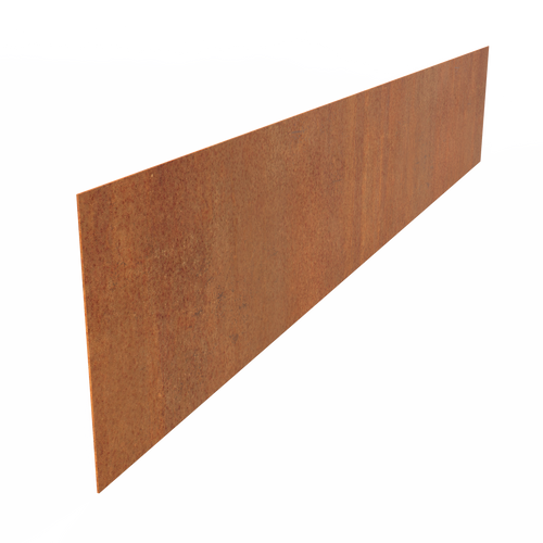 Kantstål rak - Corten - 2300.00 x 3.00 x 390.00
