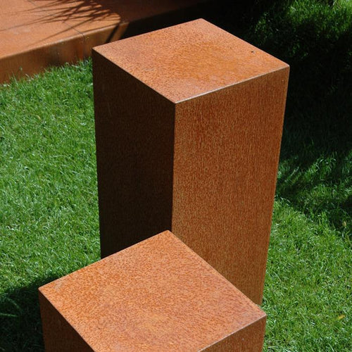 Piedestal - Corten - 500.00 x 500.00 x 1200.00