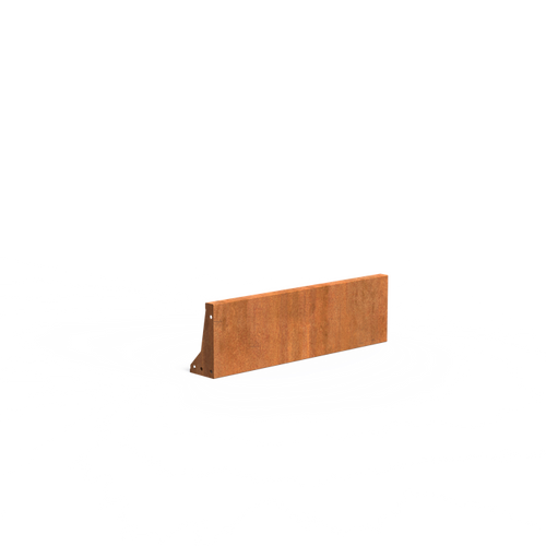 Stödmur smal topp - Corten - 1000.00 x 150.00 x 300.00
