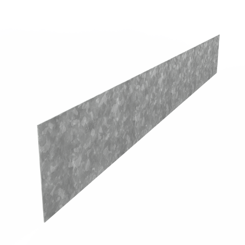 Kantstål rak - Galvaniserat stål - 2300.00 x 3.00 x 290.00