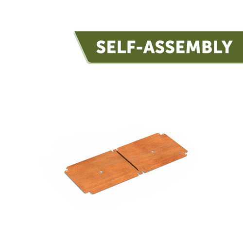 Carrez bottenplatta - Corten - 1200.00 x 500.00 x 2.00