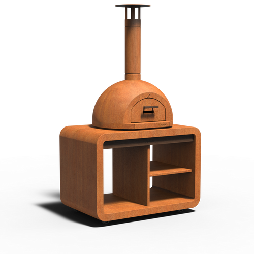 Dome - Corten - 1190.00 x 835.00 x 750.00