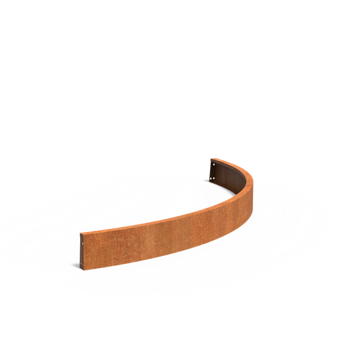 Stödmur smal topp - Ytterkurva - Corten - 2000.00 x 2000.00 x 200.00