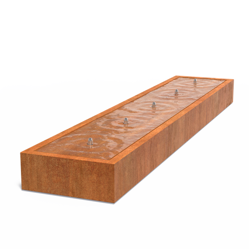 Vattenbord - Corten - 5000.00 x 1000.00 x 400.00