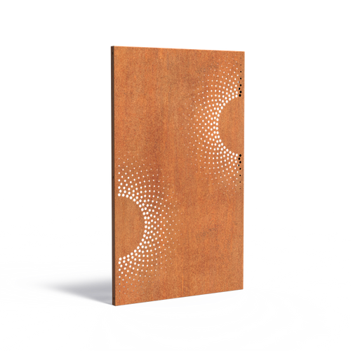 Skärmvägg abstract - Corten - 1100.00 x 50.00 x 1800.00