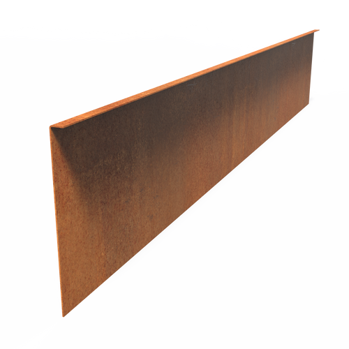 Kantstål rak - Corten - 2300.00 x 3.00 x 390.00