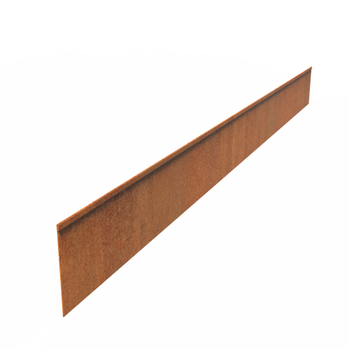 Kantstål rak - Corten - 2300.00 x 2.00 x 200.00