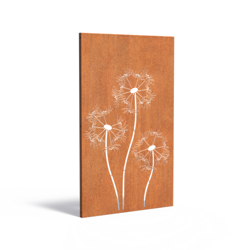 Skärmvägg natur - Corten - 1100.00 x 50.00 x 1800.00